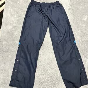 Nike Golf Pants Mens Large Navy Blue Fit Storm Straight Ankle Snap Windbreaker
